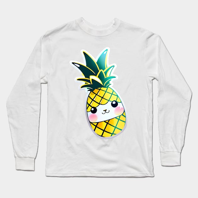 SunnyPop Pineapple Long Sleeve T-Shirt by KawaiiNimbus